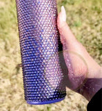 Purple Amethyst & Tanzanite Ombré (Glass) Rhinestone Tumbler