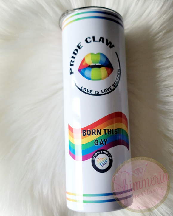 Pride Claw Love is Love Seltzer Stainless Steel Tumbler