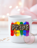 Leopard Pride Love is Love Rainbow UVDTF Decal (UVD2)