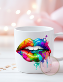Dripping Rainbow Lips UVDTF Decal (UVD3)