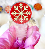 Snowflake Acrylic Bottle Stoppers
