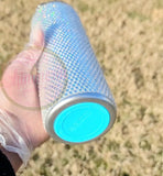 Shimmerin' Silver Holographic Bling Tumbler